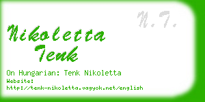 nikoletta tenk business card